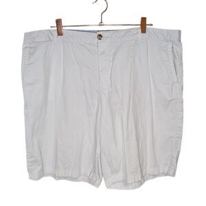 L.L. Bean Women's Favorite Fit Size 20 Regular White Bermuda Shorts Pockets